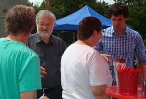 Ohne Scheu und Vorbehalte stellten sich Sven Ehrhardt und Christian Nürnberger den vielen Fragen im Auhof.