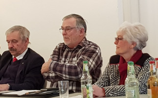 Hans Raithel, Richard Erdmann und Irene Heckel