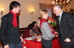 Gratulation von Bezirksrat Fritz Körber