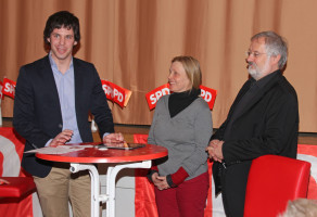 Muntere Talkrunde mit Sven Ehrhardt, Ursula Klobe und Christian Nürnberger