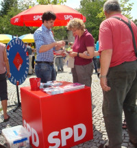 Immer dicht umlagert, unser Glücksrad im Auhof