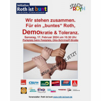 DEMOkratie und Toleranz - Roth, Samstag, 17. 02. 2024, 10:30-11:30 Uhr