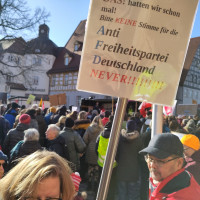 Nie wieder ist jetzt - 6000 Menschen demonstrierten in Schwabach gegen Rechtsradikalismus