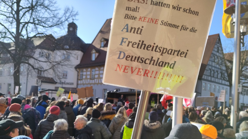 Nie wieder ist jetzt - 6000 Menschen demonstrierten in Schwabach
